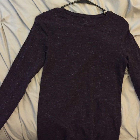 Flash sale! Heathered Eggplant Longsleeve Shirt
