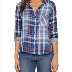 💙SALE💙 Bella Dahl Pocket Plaid Flannel Shirt XS