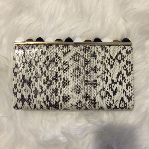 Jimmy Choo Python studded clutch - Picture 2 of 4