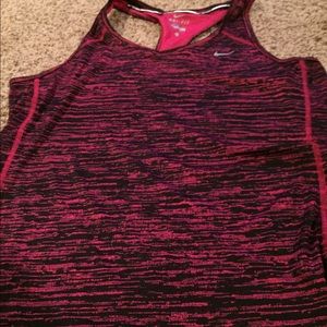 Nike Dri-fit red/black athletic tank