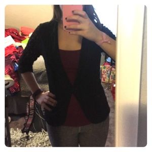 Black lace blazer