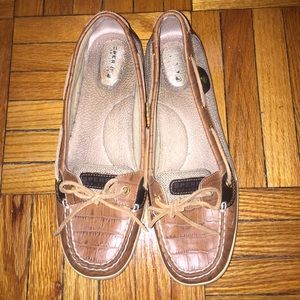 Rare Snake Skin Detail Sperry Top Sider Shoes!
