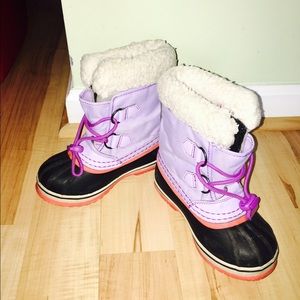 💥$49 - Toddler Sorel Winter Snow Boots, Size 12T