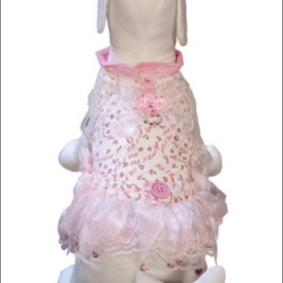 NWT dog harness dress with matching leash. - Picture 2 of 3