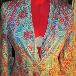 Paisley print blazer