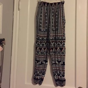 Tribal print joggers