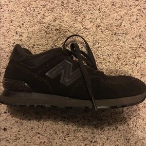 Brown new balance tennis shoes