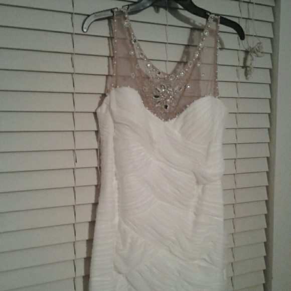 White cocktail dress