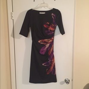 Black and floral dress