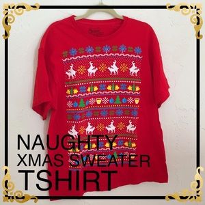 Naughty Christmas Sweater TShirt