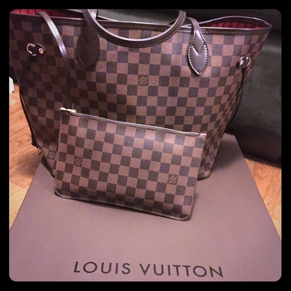Authentic Louis Vuitton Neverfull MM Damier Ebene
