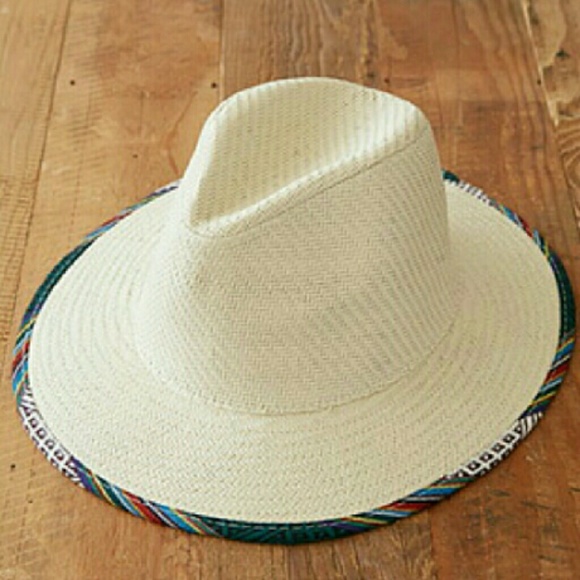 Tropical Brimmed Straw Hat