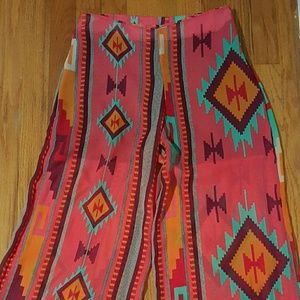 Gorgeous tribal print palazzo pants