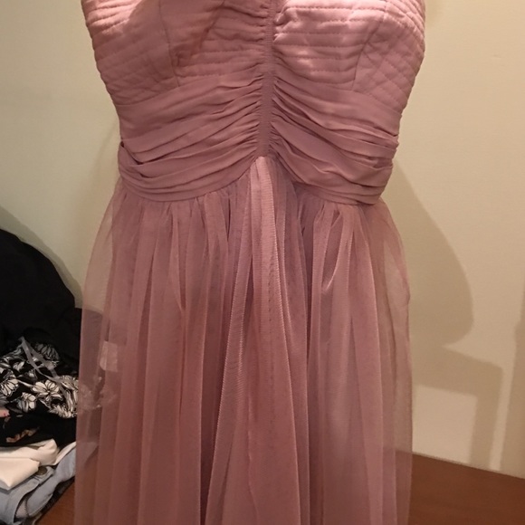 Strapless pink tulle dress!