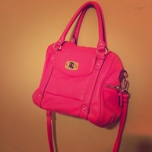 Hot pink handbag