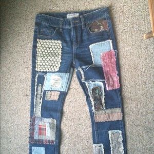 Free People Jeans - Free People Patched Jeans Free People Jeans - Free People Patched Jeans