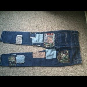 Free People Jeans - Free People Patched Jeans Free People Jeans - Free People Patched Jeans