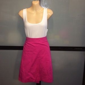 Hot pink skirt