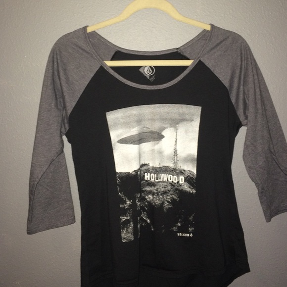 3/4 sleeve Alien UFO baseball tee