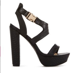 JustFab Shoes - JustFab Reptile Heeled Sandals! JustFab Shoes - JustFab Reptile Heeled Sandals!