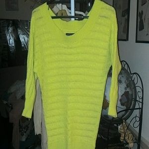 Yellow Long sleeve sweater