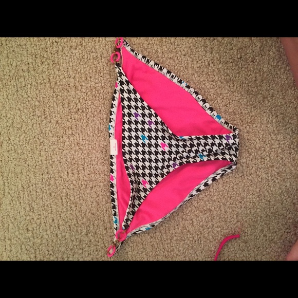 Houndstooth swim suit bottoms