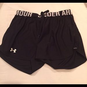 Black Under Armor cover shorts