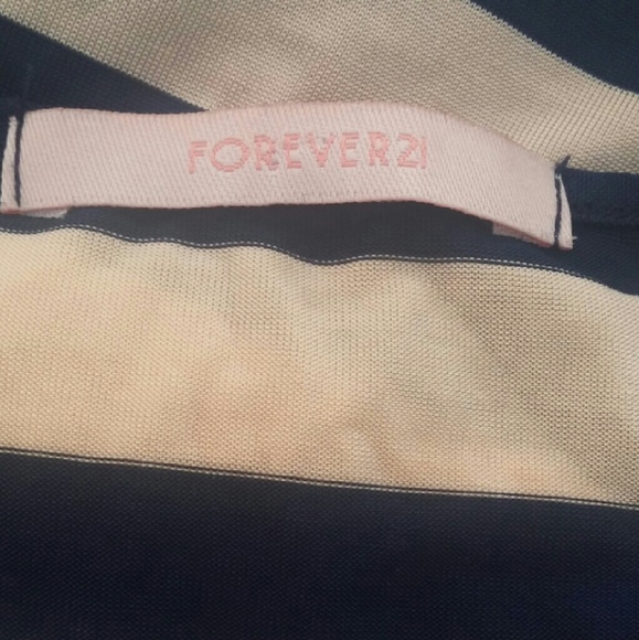 Forever 21 Blue and Cream stripped shirt - Picture 4 of 4