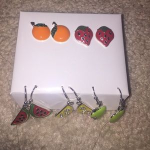 fruit shaped earrings!
