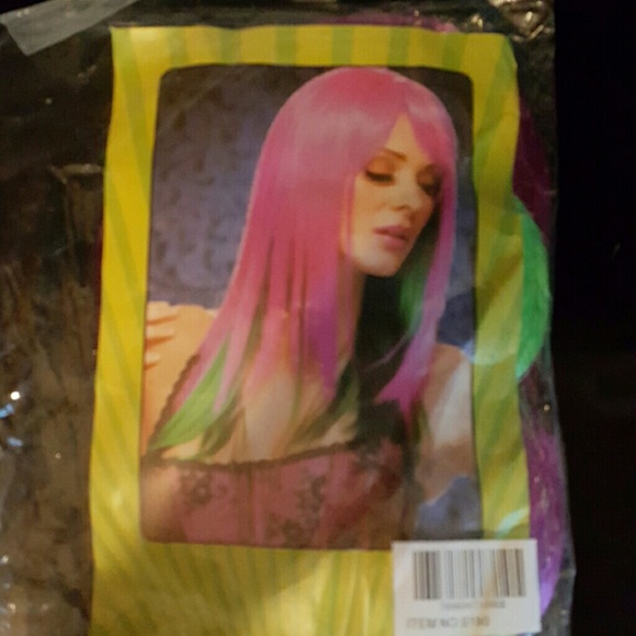 Purple and Green Enchanted Wig - Picture 2 of 3