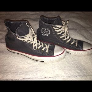 High top distressed converse