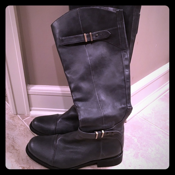 M2 by Miz Mooz Grey Riding Boots