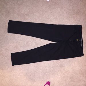 american eagle black jegging capris