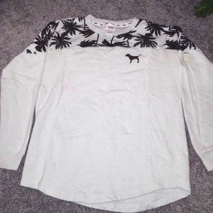 PINK varsity shirt mint blue