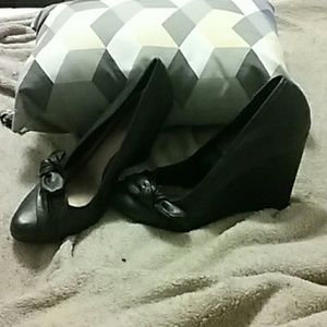Maurices Black Wedges