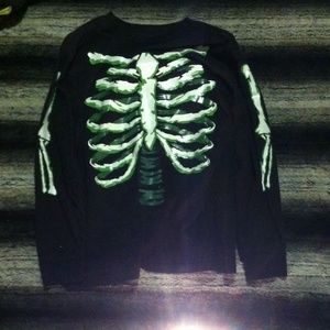Long sleeve skeleton shirt