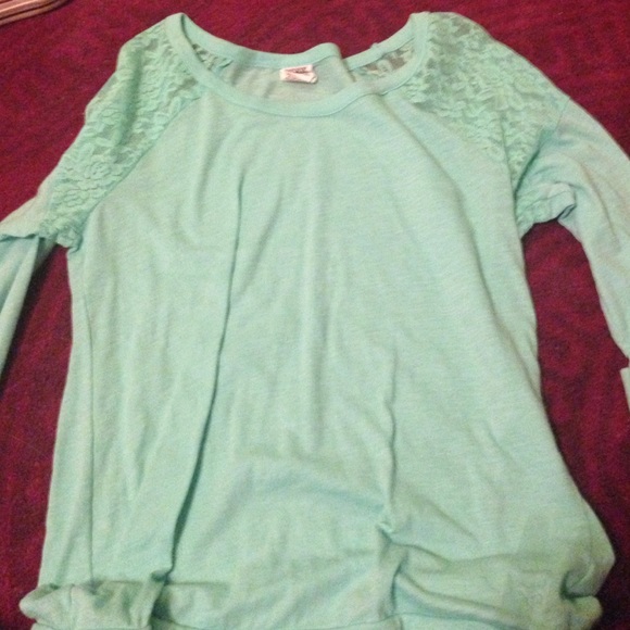 PINK Mint Green long sleeve