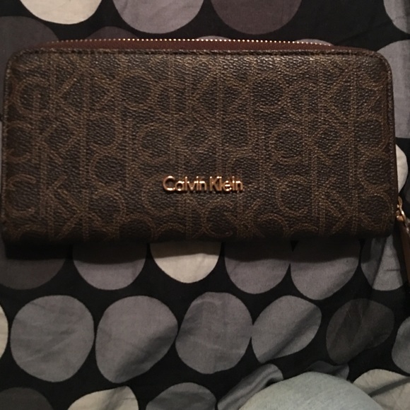 Calvin Klein Original monogram Brown Gold