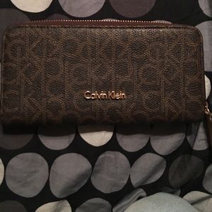 Calvin Klein Original monogram Brown Gold