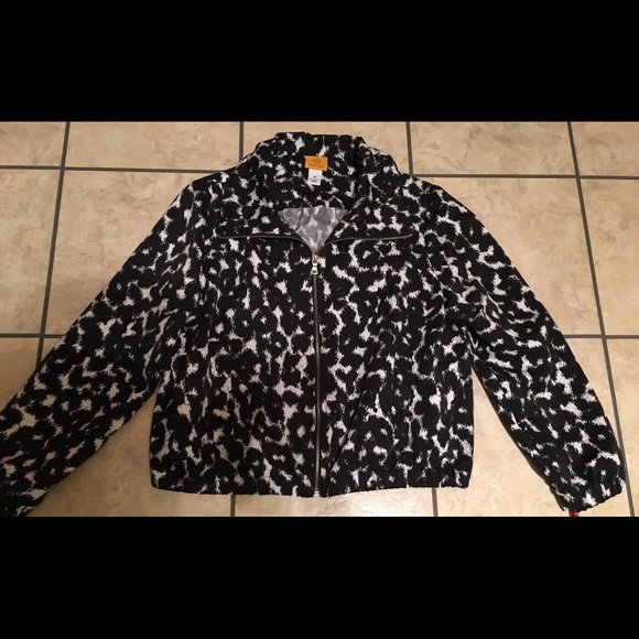 Ruby Rd brand black and white jacket