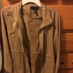 Forever 21 tan utility jacket