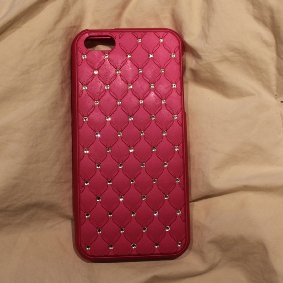 Hot Pink Studded Phone Case