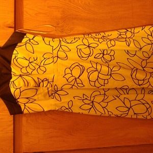 R&k 8P Brown/White sleeveless dress