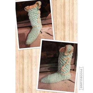 New💞💕 handmade crochet women's cowboy boots