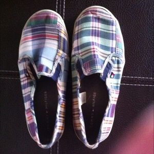 Plaid Tommy Hilfiger sneakers