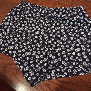 LA Hearts Floral High Waisted Shorts