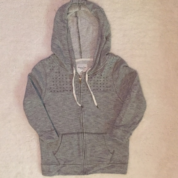 Grey American Eagle Hoodie - Picture 2 of 4