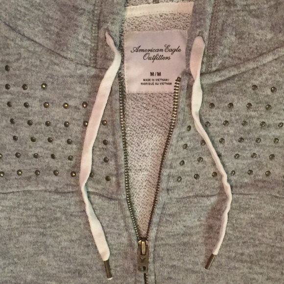 Grey American Eagle Hoodie - Picture 3 of 4