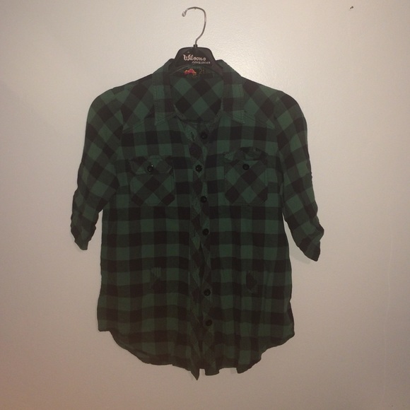 Green and Black Flannel