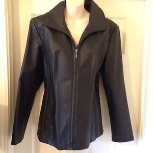 🎉SOLD🎉 jacket leather black east5th fitted 👍🏻